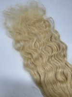 Cheveux Indiens 613 Bouclés, Trame Double Plate Faite à la Machine, Décolorés, Grade 10A Remy, Sans Nœuds, Compatibles Teinture, Couleurs Plus Claires, Cheveux Humains