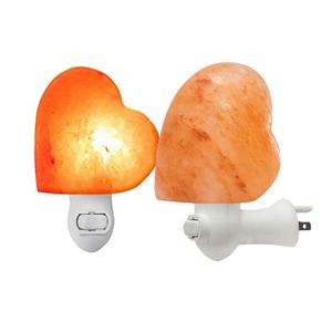 Mini lámpara de pared de sal de roca en forma de corazón, rosa claro, de alta calidad, personalizable, para empresas de Rock-Sian - Product Image 4