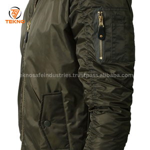 Chaqueta Bomber de satén de alta calidad para hombre: duradera, cómoda y perfecta para ropa informal de moda y estilo elegante Servicio OEM - Product Image 6