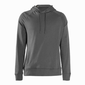 Sudadera con capucha mezclada de algodón americano de alta calidad 620GSM para hombre con logotipo personalizado, chaqueta deportiva gruesa de Color sólido para hombre teñida lisa - Product Image 2