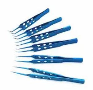 Pinces chirurgicales ophtalmiques Instruments manuels en acier pour la micro-chirurgie des yeux dans les oreilles, les yeux, le nez et la gorge - Product Image 2