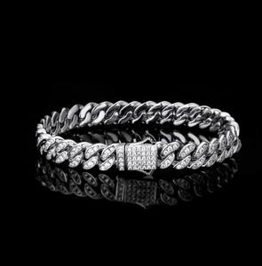 Estilo Premium VVS Moissanite Diamond Chapado en oro 925 Silver Iced Out Hip Hop Pulsera cubana para moda masculina a precio mayorista - Product Image 4