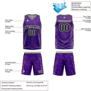 Chemise athlétique personnalisable Maillot de basket-ball réversible de haute qualité pour hommes femmes jeunes nom numéro imprimé maille sans manches - Product Image 4