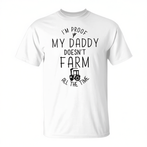 T-shirt promozionale personalizzata 'Daddy's Farmer' per papà - Product Image 2