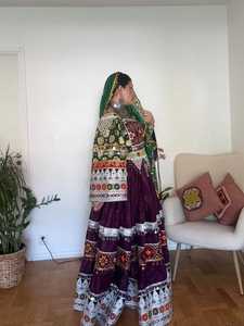 Nouveau design moderne dentelle lourde broderie robes afghanes longueur au sol a-ligne grande taille femmes cadeau de fête de mariage tailles personnalisées - Product Image 5