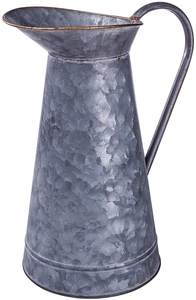 Nouveau design fait à la main en fer galvanisé en forme de litière pichet à eau plaine Lacker et corde ruban utilisation dans la maison ferme jardin décor - Product Image 5