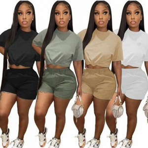 <b>Womens</b> Matching Summer 2 Pcs Outfits <b>Women</b> 2 Piece Skirt <b>Shorts</b> <b>Set</b> Clothing Custom Two Piece <b>Short</b> Skirt <b>Sets</b> 2 piece <b>set</b> - Product Image 3