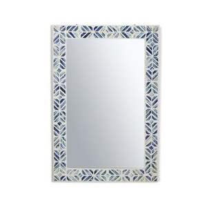 Marco de espejo con diseño moderno de incrustaciones de hueso de tendencia para pared de baño, pared del hogar, restaurantes, marco decorativo con incrustaciones de hueso - Product Image 2