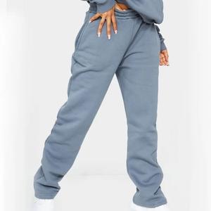 Nuevo logotipo personalizado/colores pantalones de chándal Jogger y Sudadera con capucha Set Heavyweight Fleece Cloud color azul chándales para hombres - Product Image 2