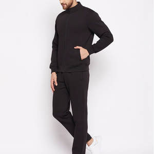 Conjunto Deportivo de Invierno para Hombre con Capucha, Chaqueta con Cremallera Completa y Pantalones, 100% Algodón, Ropa Deportiva Gruesa - Product Image 2