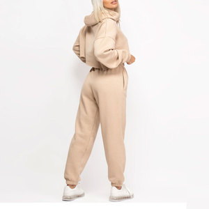 Conjunto de Sudaderas Cortas para Mujer, Diseño Personalizado, para Uso en Exteriores, Color Sólido, Cómodo - Product Image 2