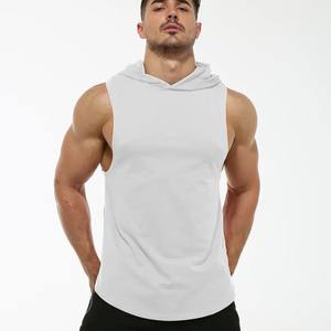 OEM personalizado hombres gimnasio chaleco camisetas de entrenamiento músculo camiseta sin mangas con corte suelto diseño liso para los deportes - Product Image 4