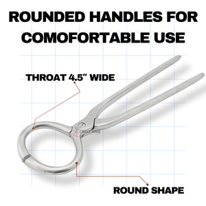 Probador de pezuñas de detección de laminitis, herramienta de herrador, forma redonda, probador de pezuñas largas de garganta de 4,5 pulgadas, uso veterinario equino - Product Image 6