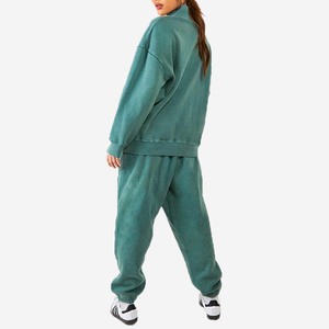 เสื้อฮู้ดแบบซิปสำหรับผู้หญิงผ้าคอตตอนซักแบบ2 in 1สไตล์วินเทจสำหรับฤดูหนาว100% - Product Image 2