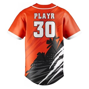 Vente en gros Maillot de baseball Vêtements de softball Maillot de sport Maillot de baseball sublimé Qualité supérieure Maillot d'équipe personnalisé pour homme Tendance pour homme - Product Image 2