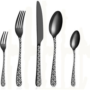 Cubiertos de cocina modernos y elegantes Juego de cubiertos de lujo de alta calidad de acero inoxidable Cuchara Tenedor Cuchillo para hotel - Product Image 2