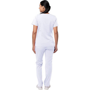 Vente en gros d'uniformes de gommage médical anti-rides Denim à séchage rapide pour le personnel hospitalier Conception extensible pour les soins infirmiers et les hôpitaux - Product Image 3