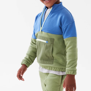 Jersey de invierno de dos piezas para niños, chándal, ropa deportiva de último diseño, chándal de talla grande con patrón sólido para niños, conjunto de deporte de invierno - Product Image 6