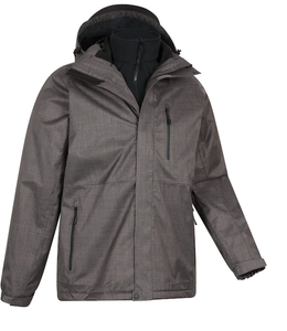 Mountain Warehouse Veste imperméable 3-en-1 Bracken Extreme grise pour homme - Product Image 5
