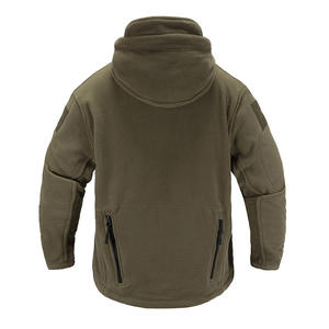 Dernière veste softshell personnalisée, couleur verte, homme, manches longues, polaire d'hiver, veste pour homme avec capuche - Product Image 3