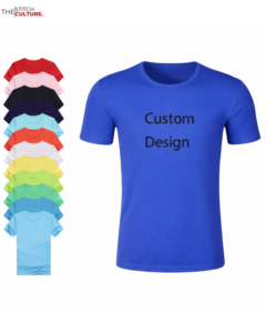 T-shirt de sport pour homme en polyester à séchage rapide, coupe ajustée, impression personnalisée, vente en gros directe d'usine - Product Image 1