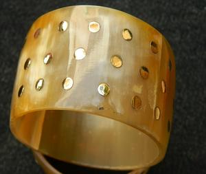 Pulsera de moda moderna de alta calidad para mujer, hecha a mano, cuerno de Búfalo, Ágata antigua, envío internacional indio inspirado - Product Image 4