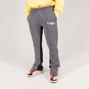 Pantalones de chándal acampanados personalizados de alta calidad para hombre, pantalones de chándal acampanados con cintura elástica bordada para hombre - Product Image 1