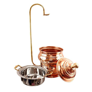 Classic Decorative Chaffing Dish Superior Quality Metal Stainless Steel Chaffing Dish With Designer Stand by Indian Metal World - Product Image 4