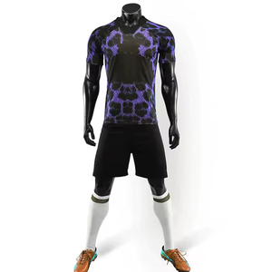 Conjunto de Uniforme de Fútbol Personalizado de Alta Calidad, 100% Poliéster, Impresión por Sublimación Completa, con Colores y Logotipos Personalizados - Product Image 6