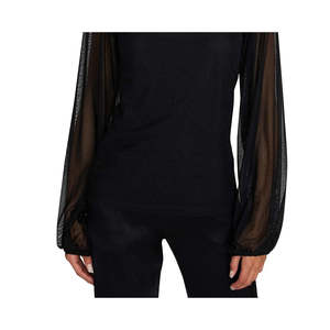 Sanctuary Top da donna in maglia nero con pois floccati, taglia XS, modello Spot the Signs - Product Image 3