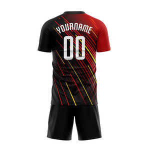 Uniforme de Fútbol Personalizado de Alta Calidad con Impresión por Sublimación, Transpirable y de Secado Rápido, Nombre del Equipo Americano en la Parte Delantera - Product Image 4