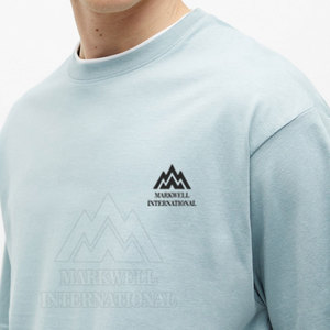 Camiseta Extra Grande de Diseño Personalizado para Uso Casual, 100% Algodón, Ajuste Holgado, Camiseta Estampada Extra Grande para Hombre - Product Image 3