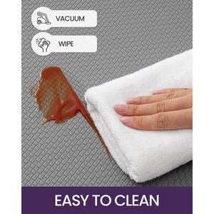 Tapis de sol anti-fatigue multicouche personnalisé en PVC, simili cuir, mousse SBR, style bohème, absorbant les chocs, ensemble de tapis de cuisine - Product Image 6