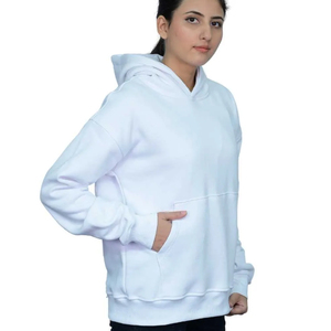 Vente en gros de sweats à capuche pour femmes respirants dernier style de sweats à capuche pour femmes de couleur unie personnalisés sweats à capuche pour femmes respirants - Product Image 4
