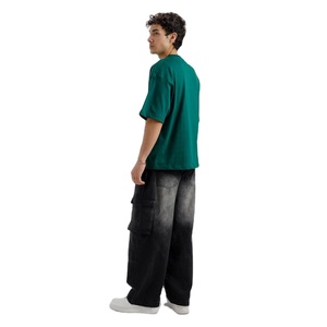 Camiseta de Hombre de Algodón de Alta Calidad, Estilo Oversize con Hombros Caídos, para Verano, Casual, Urbana, Personalizable OEM, Marca Privada - Product Image 5