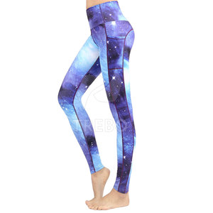 Leggings de Yoga de Cintura Alta para Mujer, Sin Costuras, de Secado Rápido, Transpirables, Elásticos, de Spandex/Poliéster, Personalizables - Product Image 4