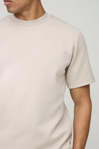 Midweight 100% coton hommes 2 pièces ensemble Hip Hop surdimensionné T-shirt ensemble court personnalisé sérigraphié logo solide respirant - Product Image 4