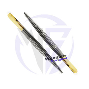 Pince à épiler manuelle demi-or en acier inoxydable de haute qualité pour le tissu vasculaire tenant la chirurgie-Enduit TC de qualité TC - Product Image 1