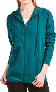 Sudadera con capucha para mujer, con cremallera, informal, cálido, para invierno - Product Image 5