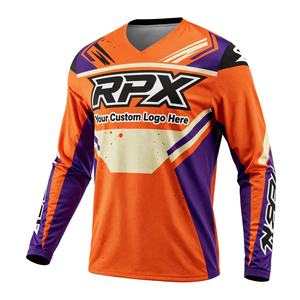 RPX Motocross Jersey Motocross Jersey Orange Purple Sublimation Print Quick Dry Racing <b>Shirt</b> <b>Motorcycle</b> Apparel Motocross Jersey - Product Image 4