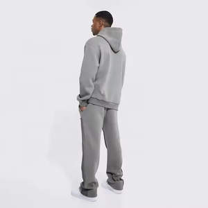 ชุดเซ็ตแทรคสูทผู้ชายแบบมีฮู้ดเต็มตัว ปี 2025 รุ่นสั่งทำพิเศษสำหรับเพ้นท์ลาย ฮิปฮอป สตรีทแวร์ ไซส์ใหญ่ สำหรับฤดูหนาว ผ้าหนา ย้อมสีด้วยมือ - Product Image 3