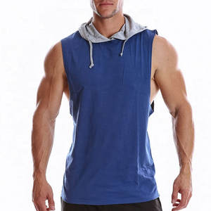 Nouvelle mode de base couleur unie tenue décontracté Baggy Fit tissu respirant haute qualité coton élasthanne hommes débardeur - Product Image 4