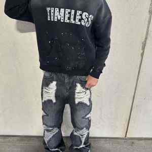 Venta al por mayor personalizado hombres sudaderas con capucha a granel pulóver sudaderas Elegante ropa de invierno ropa de calle transpirable proveedor mejor precio - Product Image 4