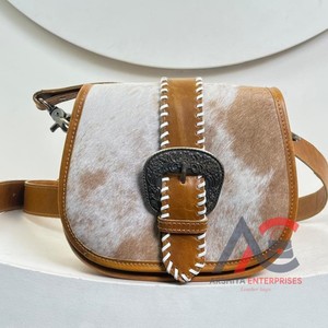 Sac à bandoulière de haute qualité pour femmes, sac à main en cuir de vachette avec logo personnalisé, véritable sac à bandoulière en cuir véritable pour femmes - Product Image 1