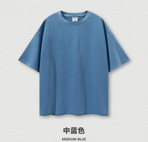 Ropa de calle de alta calidad para hombre, ropa de gimnasio de gran tamaño, Camiseta con hombros caídos, Camiseta deportiva con cuello redondo para hombre - Product Image 6