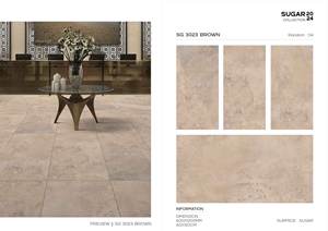 Carreau de porcelaine de conception moderne polie émaillée résistante de 600x1200 bas prix de haute qualité 60x120cm 60*120 carreaux - Product Image 3