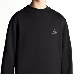 Sweat-shirts en coton 100% à col rond, nouvelle conception OEM, couleur unie, logo personnalisé, sweat-shirt pour homme - Product Image 4