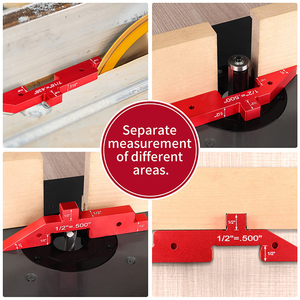 7Pcs Blok Pengatur Presisi & Pengukur Tinggi dari Aluminium Alloy untuk Industri & DIY, OEM/ODM untuk Aksesoris Meja Router dan Gergaji - Product Image 3