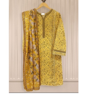 2023 haute qualité blanc cassé Georgette pakistanaise/indienne robe Viscose et soie travail à la main et broderie vente chaude - Product Image 6