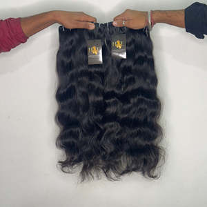 Lots de Cheveux Raides Doublement Étirés Non Traités, Vente en Gros, Cheveux Humains Indiens Blonds, Cuticules Alignées - Product Image 2